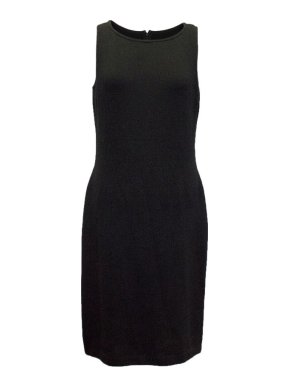 St John Black Tight Knitted Dress