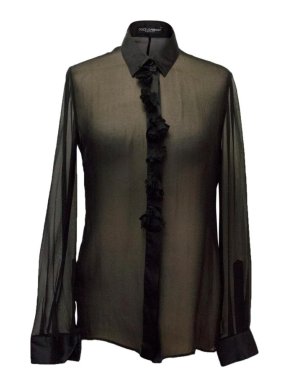 Dolce & Gabbana Black Sheer Shirt