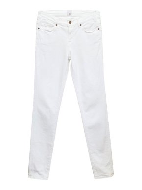Iris & Ink White Skinny Jeans