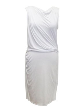 Helmut Lang White Low Back Shift Dress