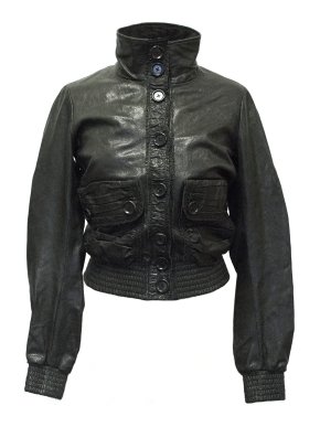 Bottega Veneta Black Leather Jacket