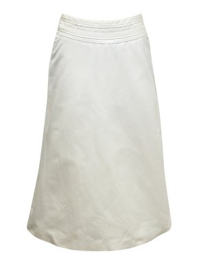 Amanda Wakeley Cream A-line skirt