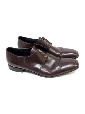 Prada Dark Brown Lace-less Dress Shoes