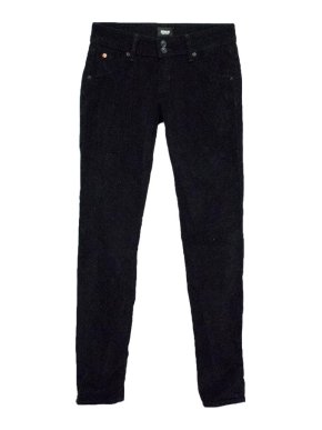 Hudson Black Corduroy Straight Leg Jeans