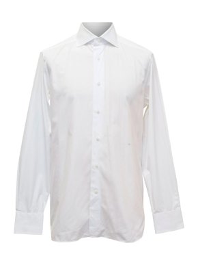 Ermenegildo Zegna Mens White Tailored Fit Shirt