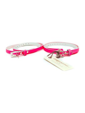 Ilovegorgeous Set of Two Neon Pink Thin Belts