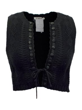 Chloe Black Knitted Gilet