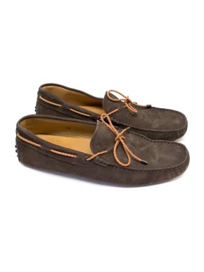 Tod's Brown Leather Driving Shoes