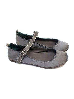 Pedro Garcia Silver Ballerina Flats