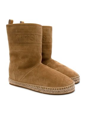 Dior Granville Chez Moi Suede Shearling Ankle Boots