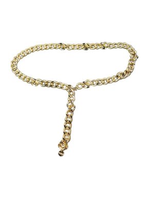 MaxMara gold-tone metal curb chain belt