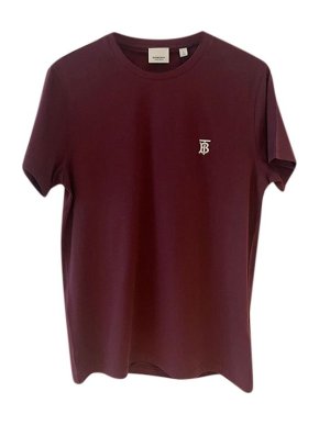 Burberry Burgundy TB Embroidered T-Shirt
