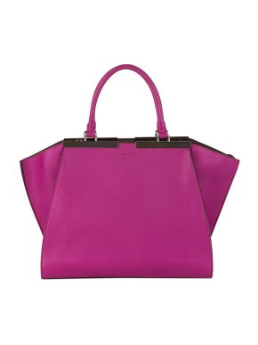 Fendi fuchsia leather 3Jours tote bag