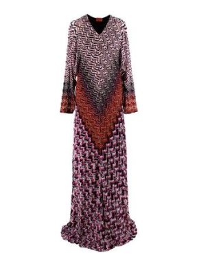 Missoni Lurex Chevron Wool Blend Gown