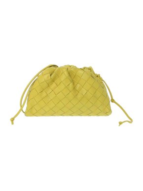 Bottega Veneta yellow Intrecciato leather Mini Pouch bag