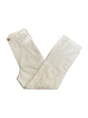 Loewe ivory crepe & lace Fisherman trousers