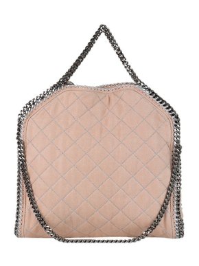 Stella McCartney beige Shaggy Deer quilted Falabella tote bag
