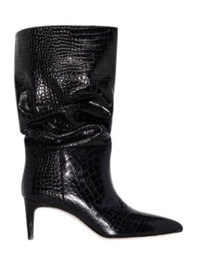 Paris Texas slouchy crocodile-effect boots