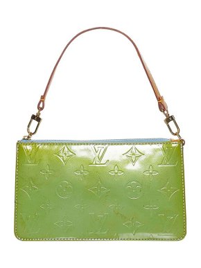 Louis Vuitton vintage green Monogram Vernis leather Lexington Pochette bag
