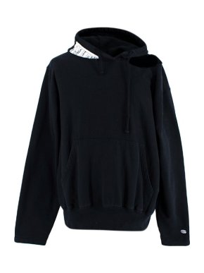 Vetements x Champion Black Cotton Hoodie