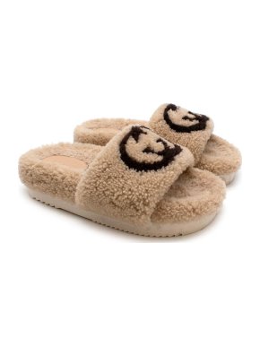 Gucci Interlocking G teddy slides
