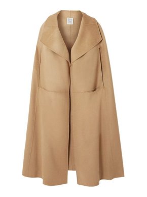 Toteme Signature Wool and Cashmere-Blend Cape