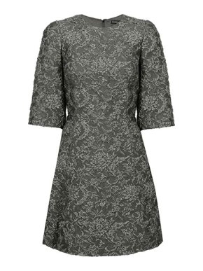 Dolce & Gabbana vintage pewter brocade dress
