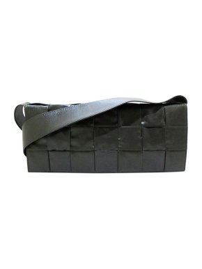 Bottega Veneta black Intrecciato leather Cassette bag