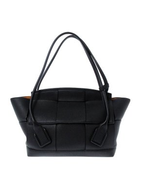 Bottega Veneta black leather Arco tote bag