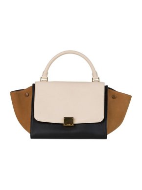 Celine tricolour leather & suede Trapeze tote bag