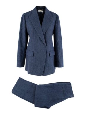 Chloe Deep Ocean Denim Trouser Suit