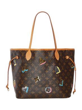 Louis Vuitton Monogram canvas Love Lock Neverfull MM tote bag