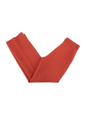 Bottega Veneta rust-orange crepe kickflare trousers