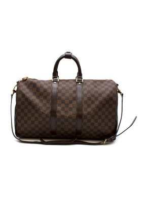 Louis Vuitton Damier Ebene Canvas Keepall Bandouliere 45 bag