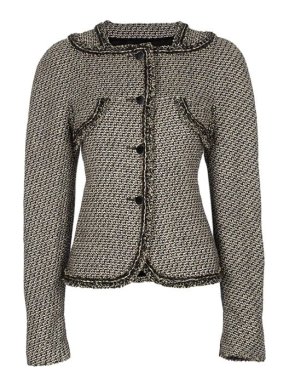 Chanel Chain Trim Boucle Tweed Blazer