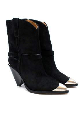 Isabel Marant Lamsy embellished suede ankle boots