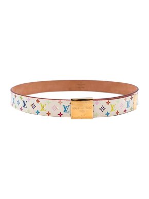 Louis Vuitton Takashi Murakami  Monogram Multicolore Belt - Size 80