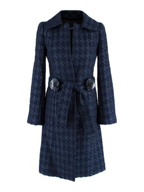 Dolce & Gabbana Houndstooth Silk Coat 1