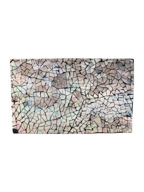 Nathalie Trad Silver Mosaic Box Clutch