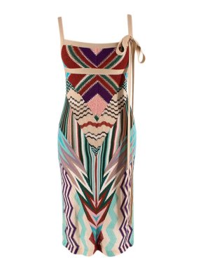 Missoni Multicolour Chevron Knit Dress