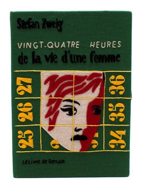 Olympia Le Tan De La Vie D'une Femme Green Book Clutch Bag