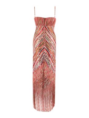 Missoni Embellished Fringed Midi Dress