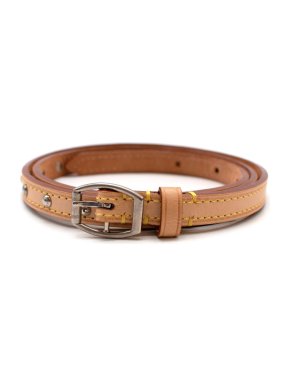 Louis Vuitton Studded Vachetta Leather Belt - Size 90