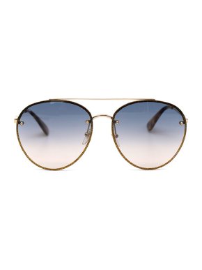 Gucci GG0351S Gold Glitter Aviator Sunglasses
