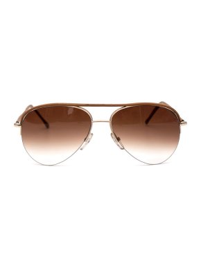 Cutler And Gross Leather Trimmed Aviator sunglasses