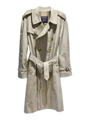 Burberry Vintage Cotton Gabardine Trench Coat