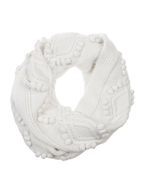 Phillip Lim Ivory wool cable knit snood