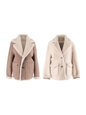 Dior Brown Suede Teddy Reversible Coat