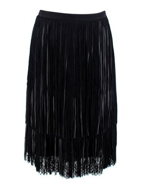 Elie Saab Tiered Tassel Fringed Mini Skirt