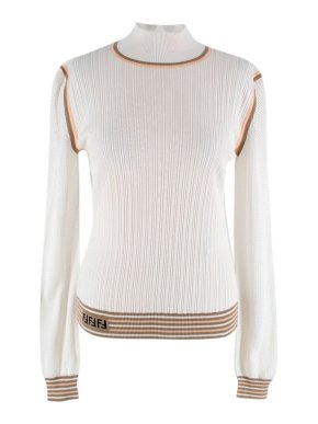 Fendi Silk Ribbed Jumper